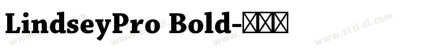 LindseyPro Bold字体转换